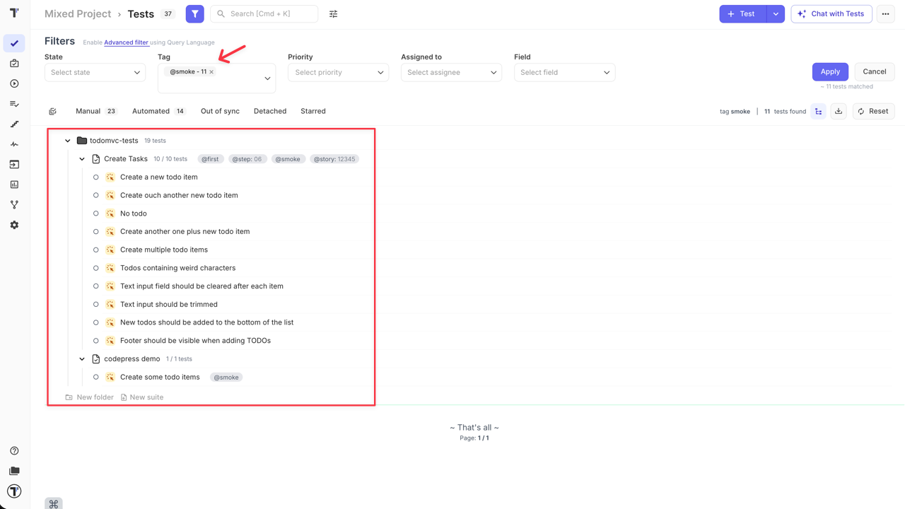 Testomatio - Import from markdown
